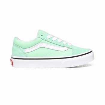 Detske Tenisky Vans Old Skool (4-8 years) Zelene Siva/Biele VA73ACNSM